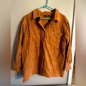 Able heavy duty utility jacket feels like corduroy type material size XL